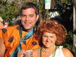 Fred and Wilma Flintstone.