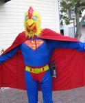 If things got rowdy, we were going to bust out Super Chicken!