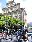 A quick beer at Cascade Brewery to replace the carbs lost riding down Mt. Wellington.