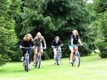 The ladies continue to ride to Hobart's waterfront.