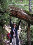 Diane on a hike near Tasmania's Cradle Mountain. 
