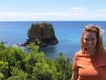 Along the Great Ocean Road.