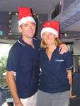 Jules and Pete in the Christmas spirit!