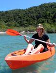 Cherie explores the local waters.