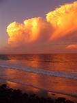 Spectacular sunset in Byron Bay.