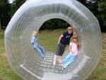 This is a "starter" zorb for kids.
