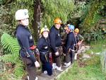 Prepare to abseil.