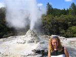 It looks fake, but it's a real geyser.