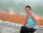 Sarah by the Champagne Pool.