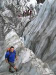 Colin and a mountain of ice.