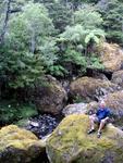 On the way down the coast we stumble upon these big boulders.