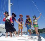 The crew of Profligate won 2nd place ($600 USD) in the costume contest in the Banderas Bay boat parade. *Photo by Billy.