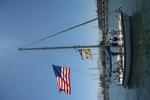 These sailors are proud to be Americans. *Photo by Karen Vaccaro S/V Miela.