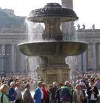 Glistening fountain near St. Peter's Basilica. *Photo by Cherie Sogsti.