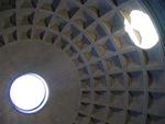 Despite the hole, Italians claim it never rains in the Parthenon. *Photo by Cherie Sogsti.