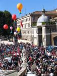 A political rally for Bertinotti for President.