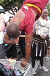 A keg stand at Hydration Point #3.