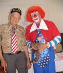 Ebon Jones meets Looie-the-Clown.