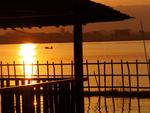 Sunset at Inle Lake.