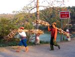 The Myanmar stick-carriers.