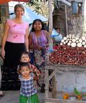 Jean with a local family.