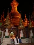 A couple of the Buddha's hairs bring worshipers to the Shwesandaw Paya from all over the world. *Photo by Jean Leitner.