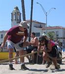 Marilyn was cheered by her husband, who was also entered in the Strongman Competition.