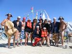 The 13 founders of Burning Man Yacht Club in the Black Rock Desert 2006.