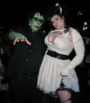 Frankenstein and his bride.