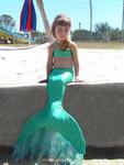 Mermaids come in all shapes and sizes.  Introducing a real little mermaid--Brooke. *Photo by John Athanason