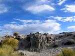 Sand tufas in Mono Lake, Ca.