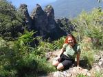 Cherie and the Blue Mountains, about an hour drive from Sydney, Australia.