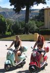 The Akaroa scooter gals.