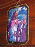 Inside the church was a photo of Jesus at the helm.  Who knew Jesus could sail?