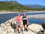 Cherie and Marjo explore the Punakaiki River Valley.