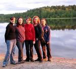 Julie, Alicia, Dom, Cherie and Brenda in Keuruu.