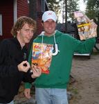 The guys seem to like their magazines...perhaps that's why they are mysteriously missing from later photos. (smile) *Photo by Ashley.