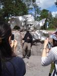 Tourists commonly behead themselves at this monument to Finnish composer Jean Sibelius. *Photo by Ashley.