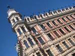 Beautiful buildings line the streets of Helsinki.