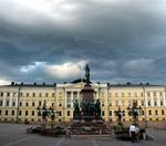 Sunlight on the square.