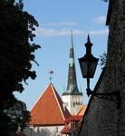 A glance down a typical street in Tallinn.