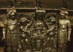Detail of a carving on the Vasa.  The Vasa was built by a Dutch shipbuilder named Henrik Hybertsson.