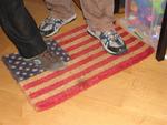 Technically the American flag isn't supposed to touch the ground, so we could be in big trouble here.