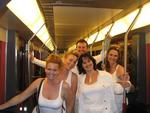 Taking mass transit to Sensation White. 