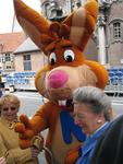 Are we drunk, or is there a bunny at the Tour de France?