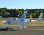 The Long-EZ won't stall even if reaches too low a speed. the front wing (also called a canard) will lower the aircraft nose until speed is regained.