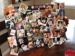 A memory board, photos of my mom through the years.