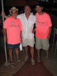 Mike, Dave and Greg, the crew of Snow Goose, a 50-ft Maple Leaf.