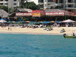 We're anchored in front of Mangoes on the beach.