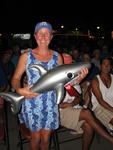 Lynn, from Wahoo, gets the award for catching the biggest fish.